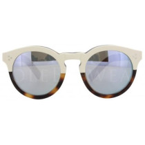 Illesteva Leonard II Half/Half Cream Havana- Prata Espelhado